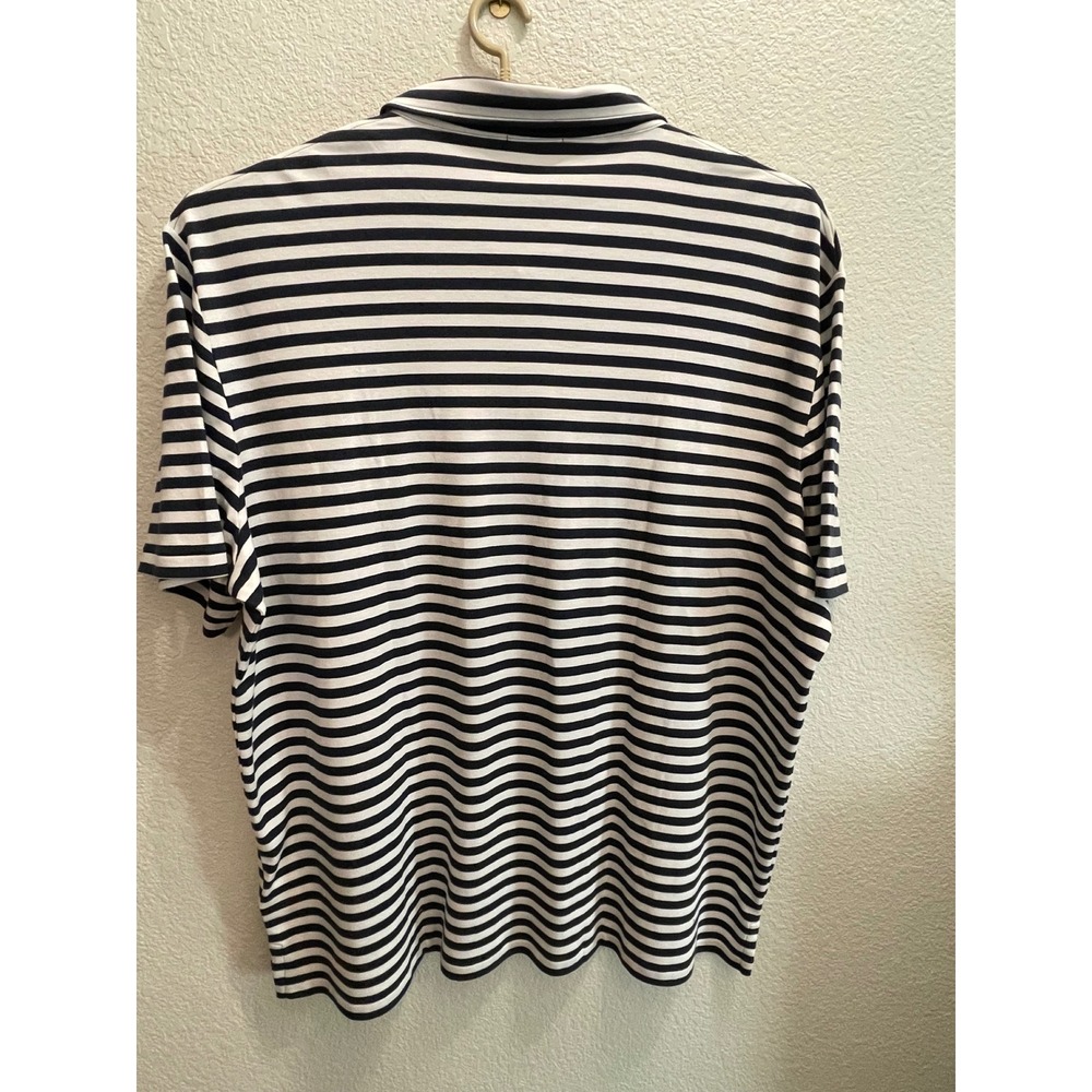 Polo Ralph Lauren Mens 4XLT Striped Short Sleeve Polo Shirt Navy White 4LT New - Picture 2 of 11